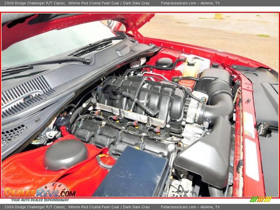 2009 Dodge Challenger R/T Classic Inferno Red Crystal Pearl Coat / Dark Slate Gray Photo #26