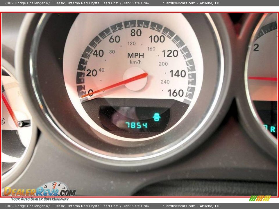 2009 Dodge Challenger R/T Classic Inferno Red Crystal Pearl Coat / Dark Slate Gray Photo #28