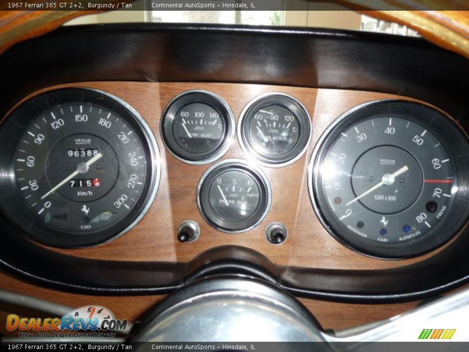 1967 Ferrari 365 GT 2+2 Burgundy / Tan Photo #17