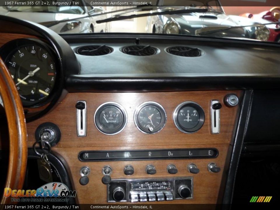 1967 Ferrari 365 GT 2+2 Burgundy / Tan Photo #18
