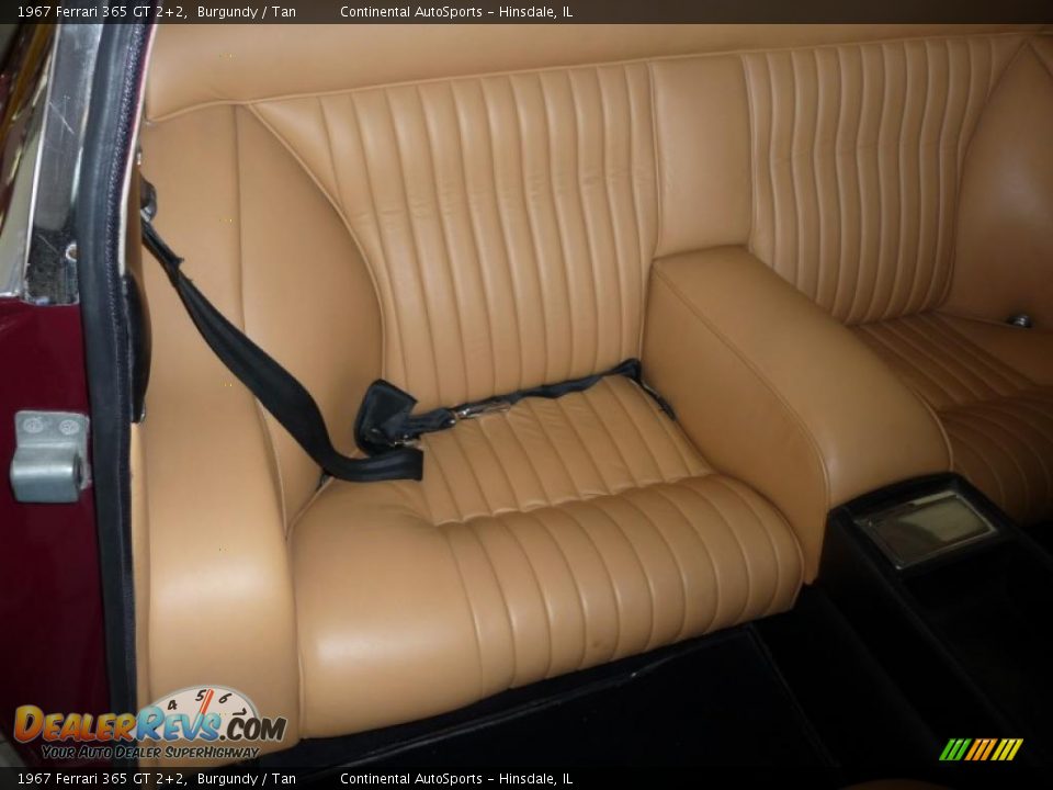 1967 Ferrari 365 GT 2+2 Burgundy / Tan Photo #22