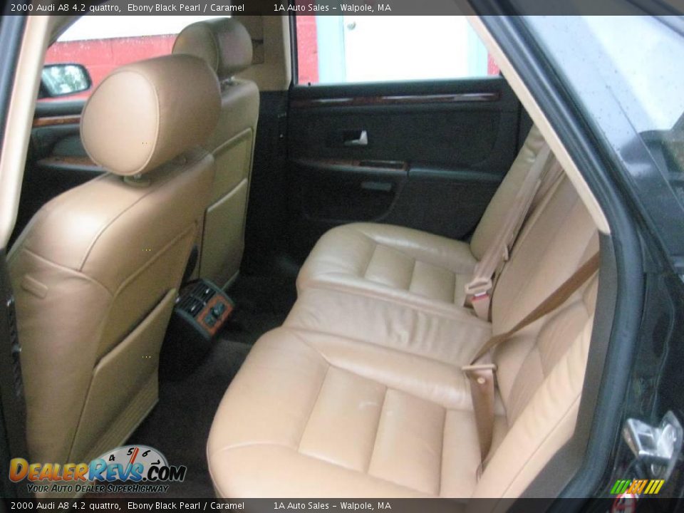 2000 Audi A8 4.2 quattro Ebony Black Pearl / Caramel Photo #4