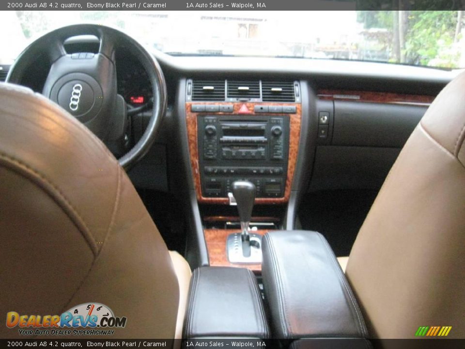 2000 Audi A8 4.2 quattro Ebony Black Pearl / Caramel Photo #5