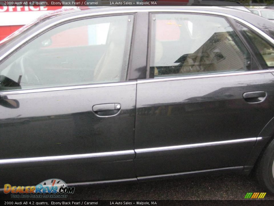 2000 Audi A8 4.2 quattro Ebony Black Pearl / Caramel Photo #10