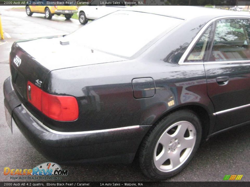 2000 Audi A8 4.2 quattro Ebony Black Pearl / Caramel Photo #15