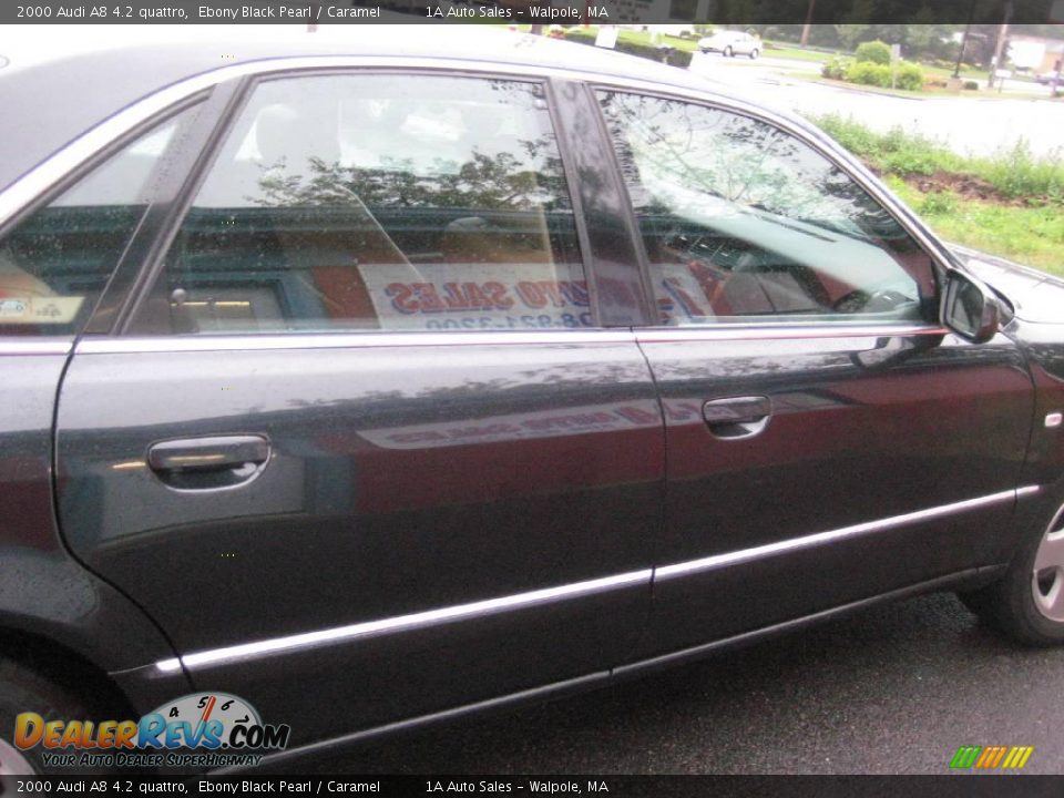 2000 Audi A8 4.2 quattro Ebony Black Pearl / Caramel Photo #16