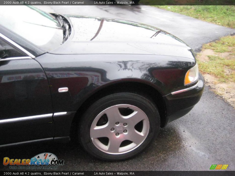 2000 Audi A8 4.2 quattro Ebony Black Pearl / Caramel Photo #17