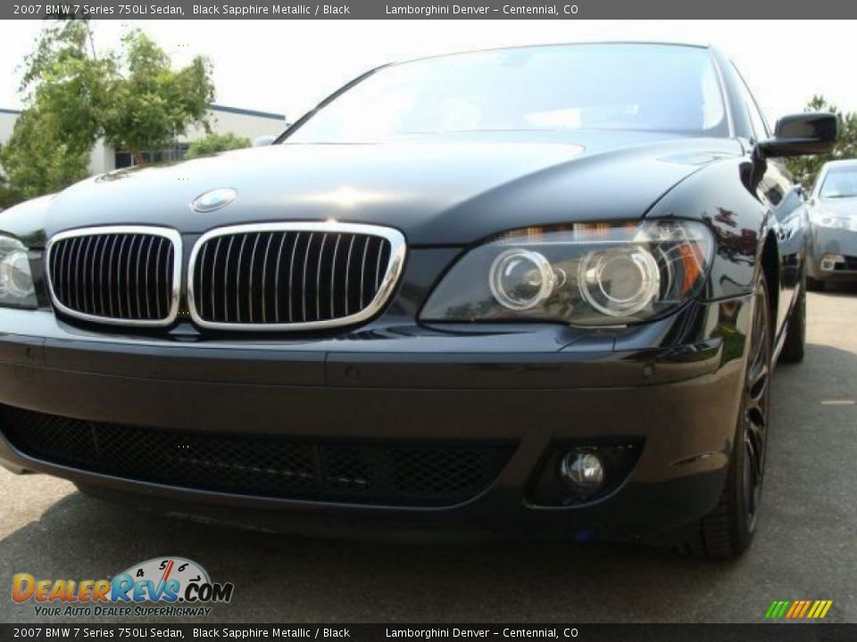 2007 BMW 7 Series 750Li Sedan Black Sapphire Metallic / Black Photo #2