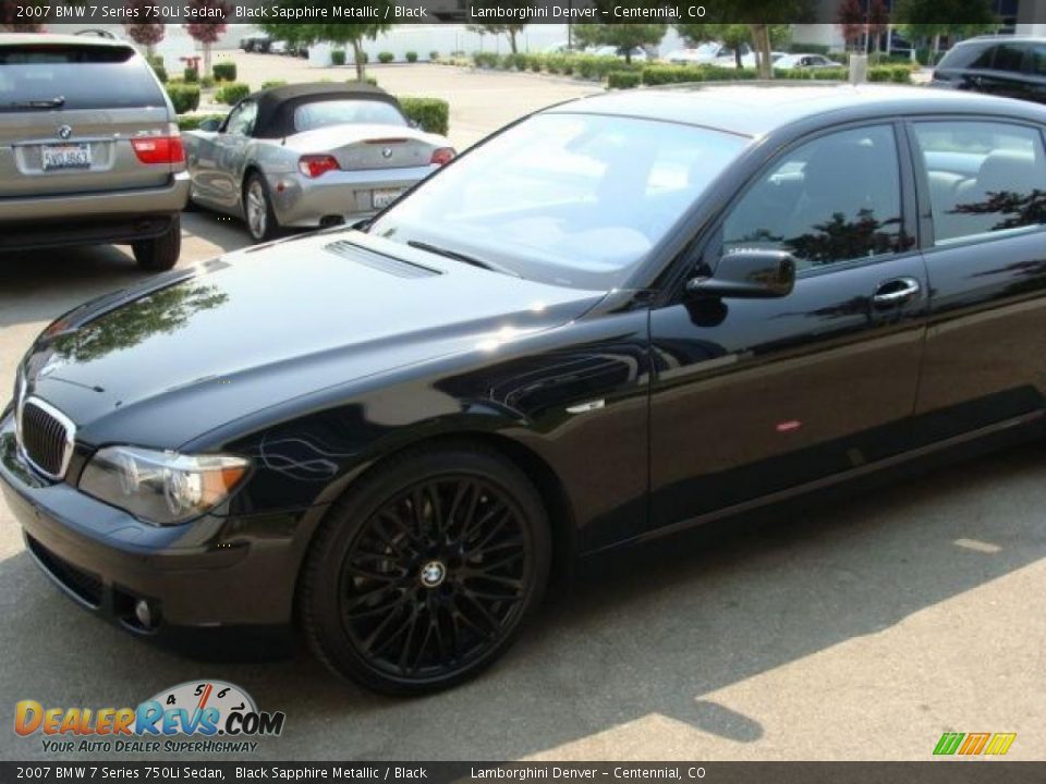 2007 BMW 7 Series 750Li Sedan Black Sapphire Metallic / Black Photo #3