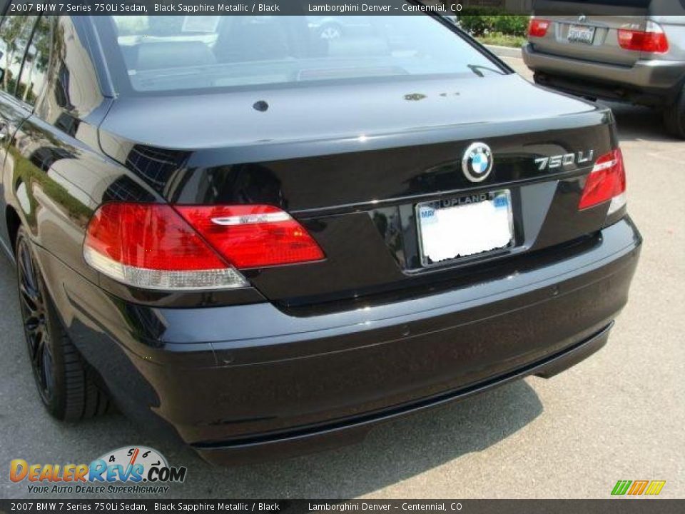 2007 BMW 7 Series 750Li Sedan Black Sapphire Metallic / Black Photo #6