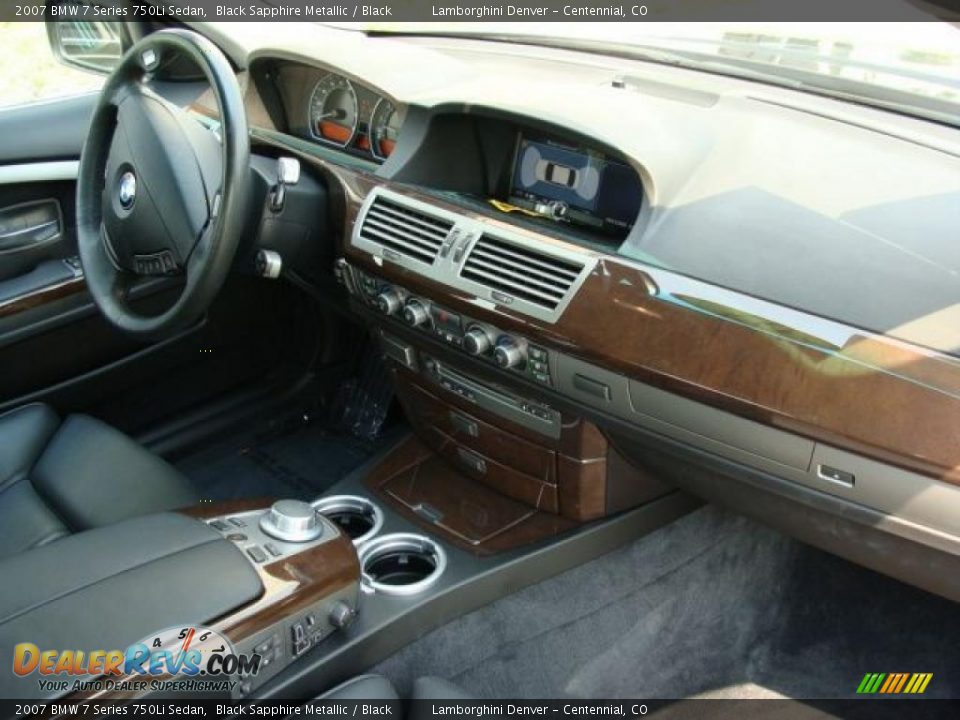 2007 BMW 7 Series 750Li Sedan Black Sapphire Metallic / Black Photo #9