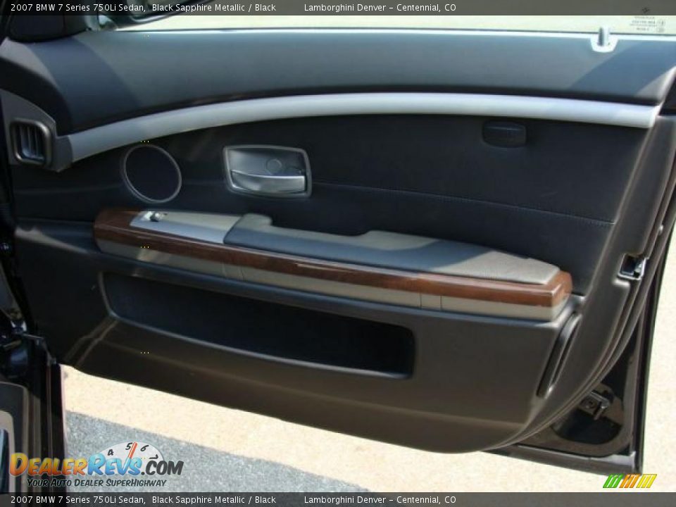 2007 BMW 7 Series 750Li Sedan Black Sapphire Metallic / Black Photo #10