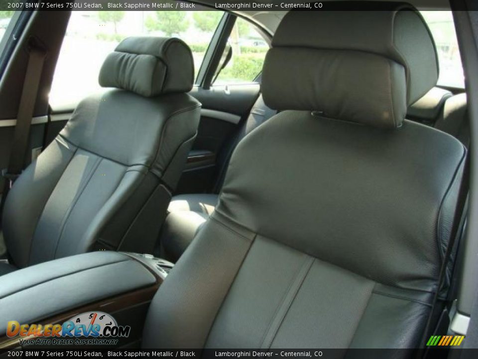 2007 BMW 7 Series 750Li Sedan Black Sapphire Metallic / Black Photo #11