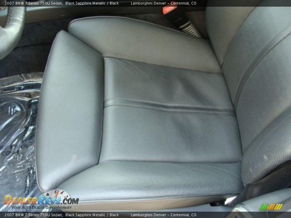 2007 BMW 7 Series 750Li Sedan Black Sapphire Metallic / Black Photo #12
