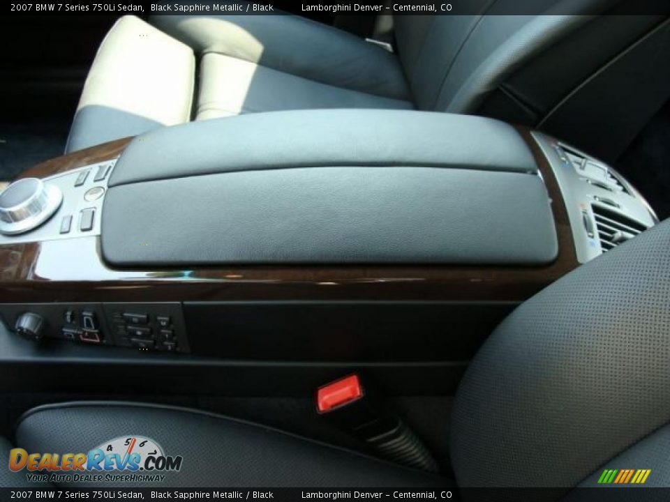 2007 BMW 7 Series 750Li Sedan Black Sapphire Metallic / Black Photo #13