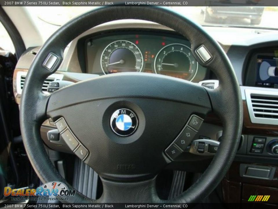 2007 BMW 7 Series 750Li Sedan Black Sapphire Metallic / Black Photo #15