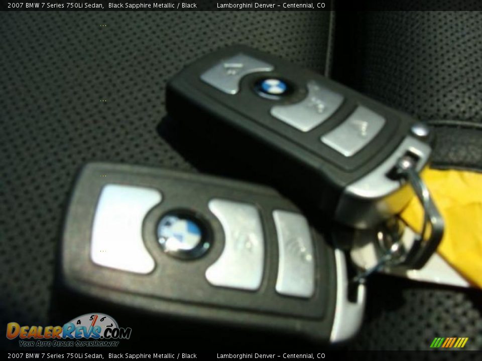 2007 BMW 7 Series 750Li Sedan Black Sapphire Metallic / Black Photo #16