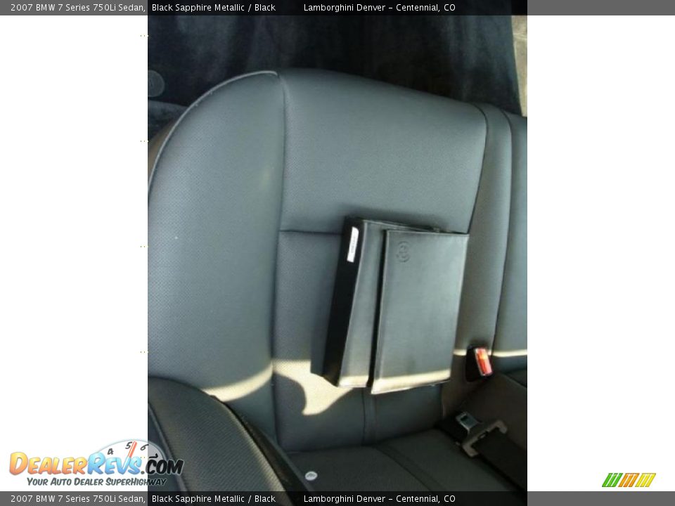 2007 BMW 7 Series 750Li Sedan Black Sapphire Metallic / Black Photo #24
