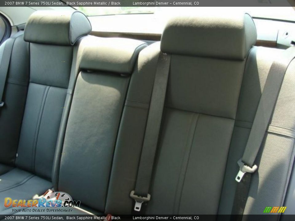 2007 BMW 7 Series 750Li Sedan Black Sapphire Metallic / Black Photo #25