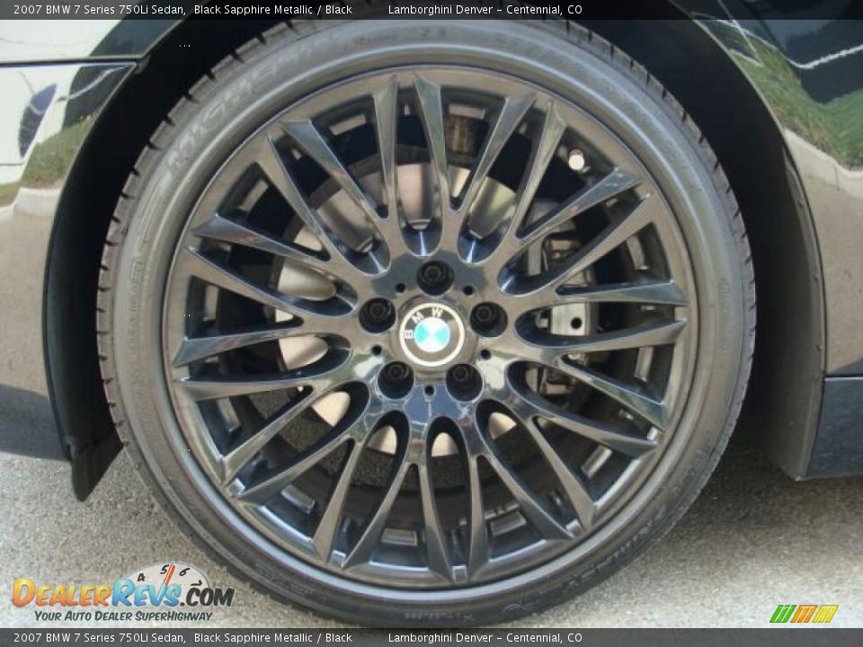 2007 BMW 7 Series 750Li Sedan Black Sapphire Metallic / Black Photo #27