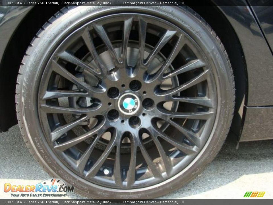 2007 BMW 7 Series 750Li Sedan Black Sapphire Metallic / Black Photo #29