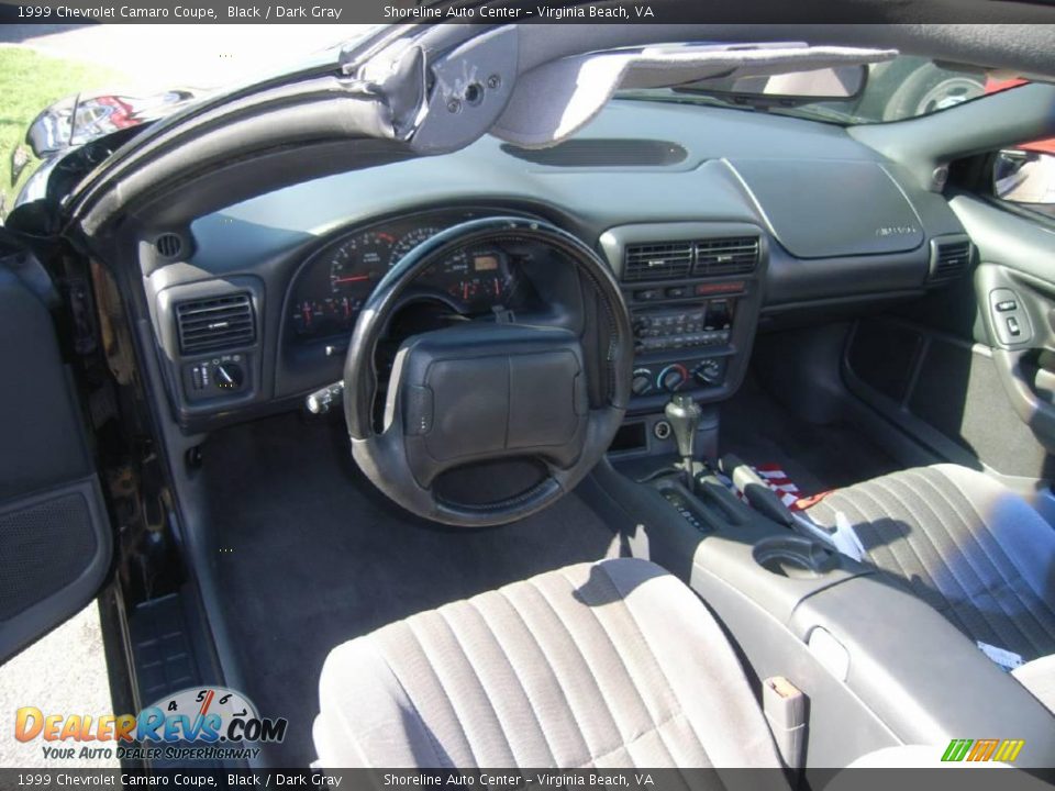 1999 Chevrolet Camaro Coupe Black / Dark Gray Photo #10