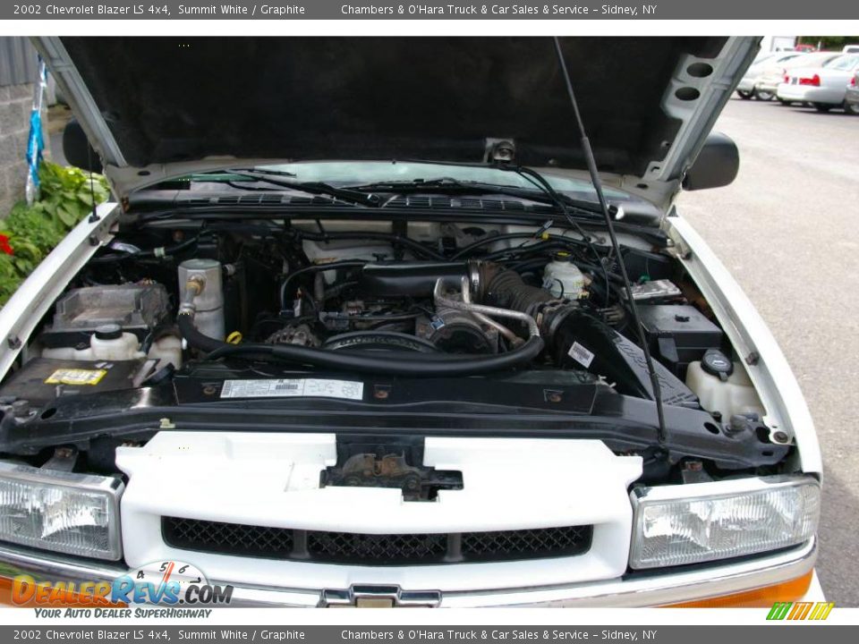 2002 Chevrolet Blazer LS 4x4 Summit White / Graphite Photo #14