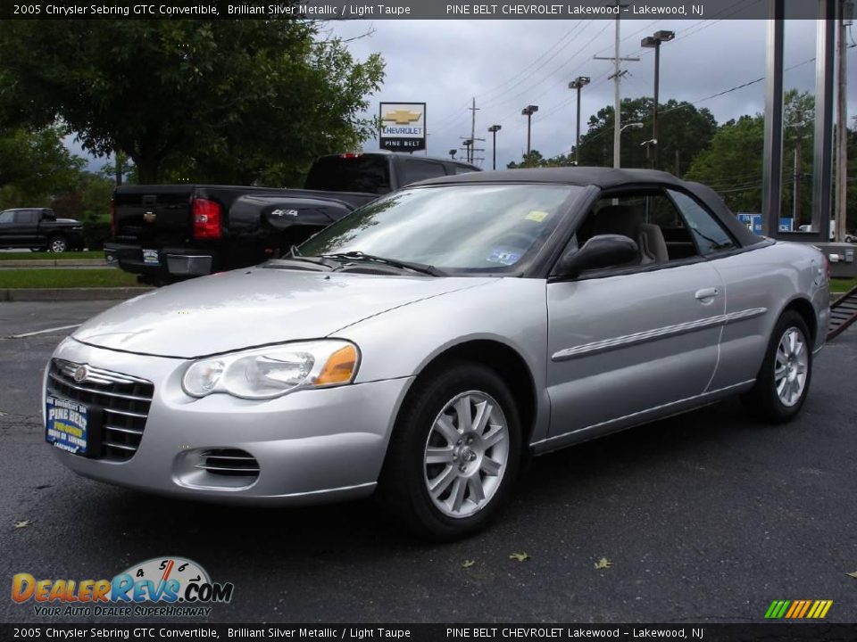 2005 Chrysler Sebring GTC Convertible Brilliant Silver Metallic / Light Taupe Photo #1