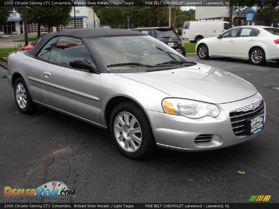 2005 Chrysler Sebring GTC Convertible Brilliant Silver Metallic / Light Taupe Photo #2
