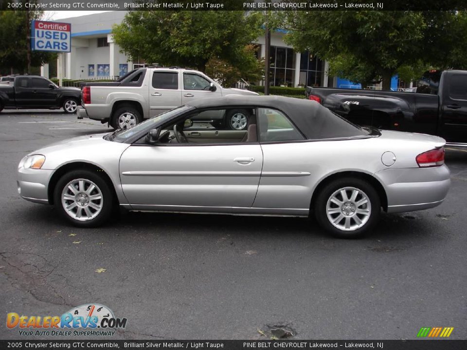 2005 Chrysler Sebring GTC Convertible Brilliant Silver Metallic / Light Taupe Photo #3