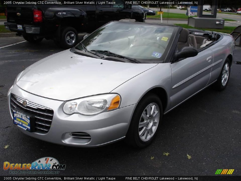 2005 Chrysler Sebring GTC Convertible Brilliant Silver Metallic / Light Taupe Photo #5