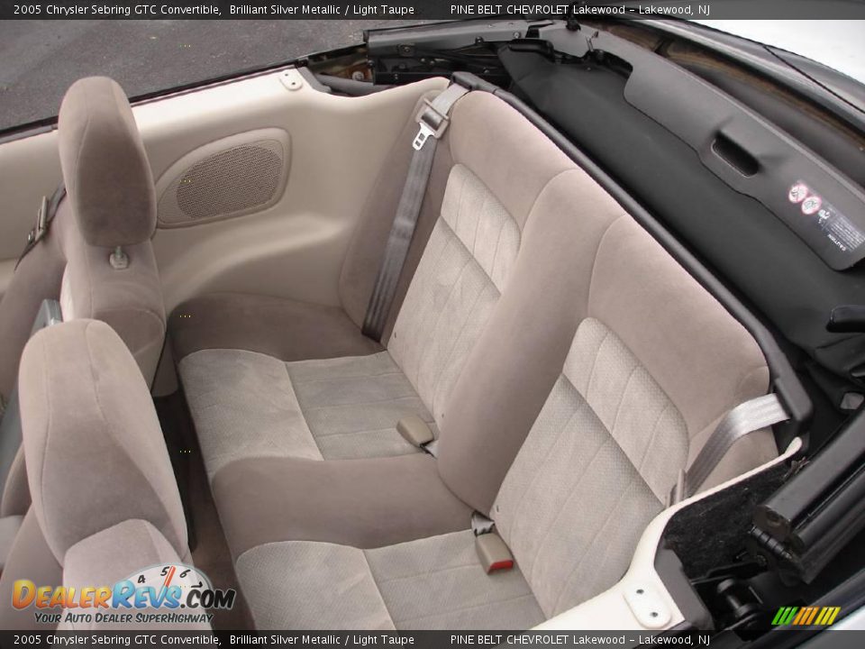 2005 Chrysler Sebring GTC Convertible Brilliant Silver Metallic / Light Taupe Photo #11