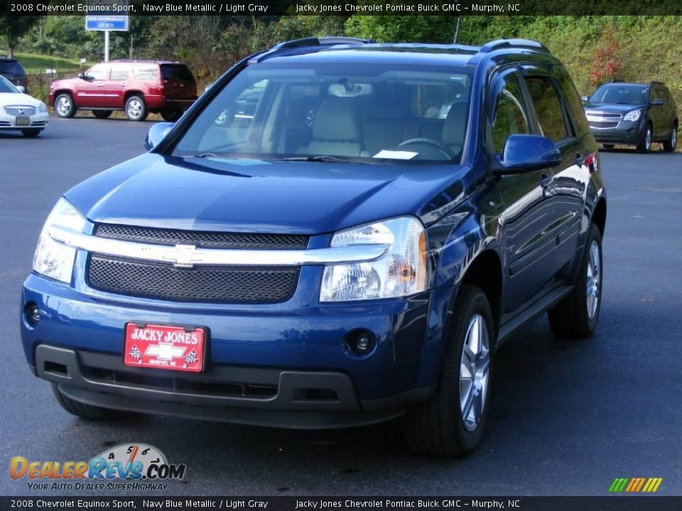 2008 Chevrolet Equinox Sport Navy Blue Metallic / Light Gray Photo #4
