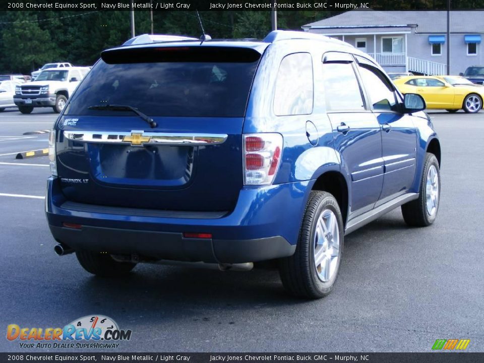 2008 Chevrolet Equinox Sport Navy Blue Metallic / Light Gray Photo #8