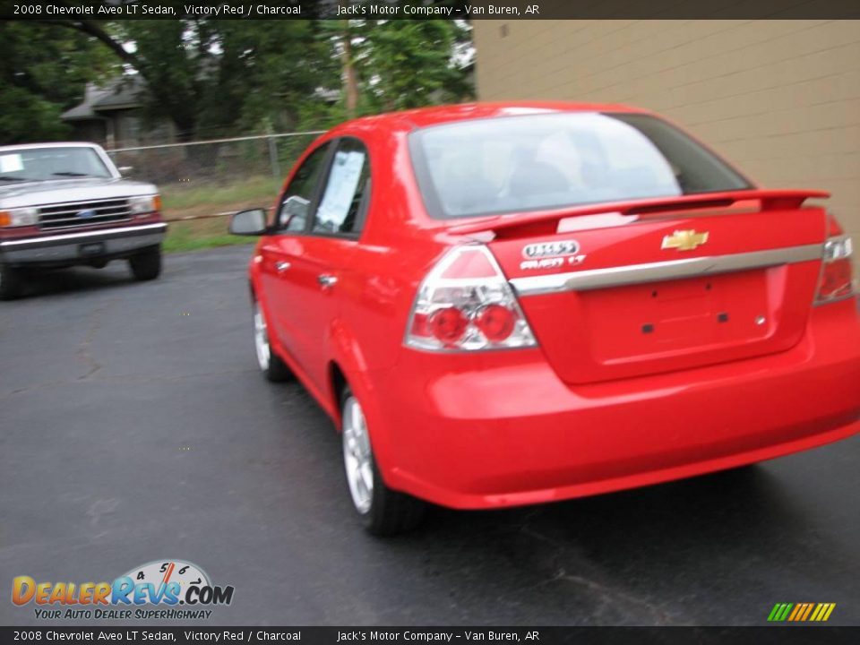 2008 Chevrolet Aveo LT Sedan Victory Red / Charcoal Photo #7