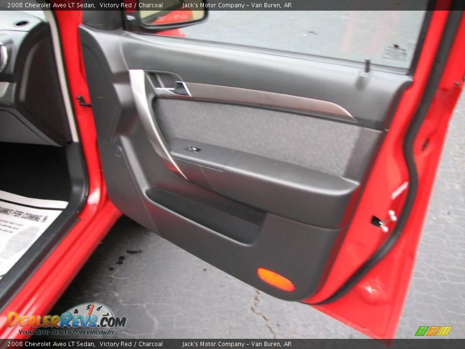 2008 Chevrolet Aveo LT Sedan Victory Red / Charcoal Photo #8
