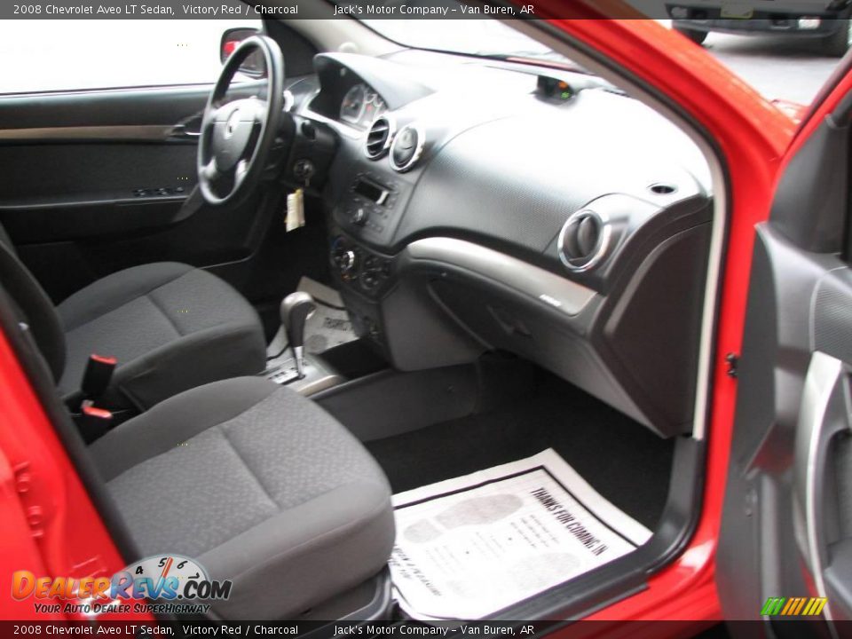 2008 Chevrolet Aveo LT Sedan Victory Red / Charcoal Photo #9