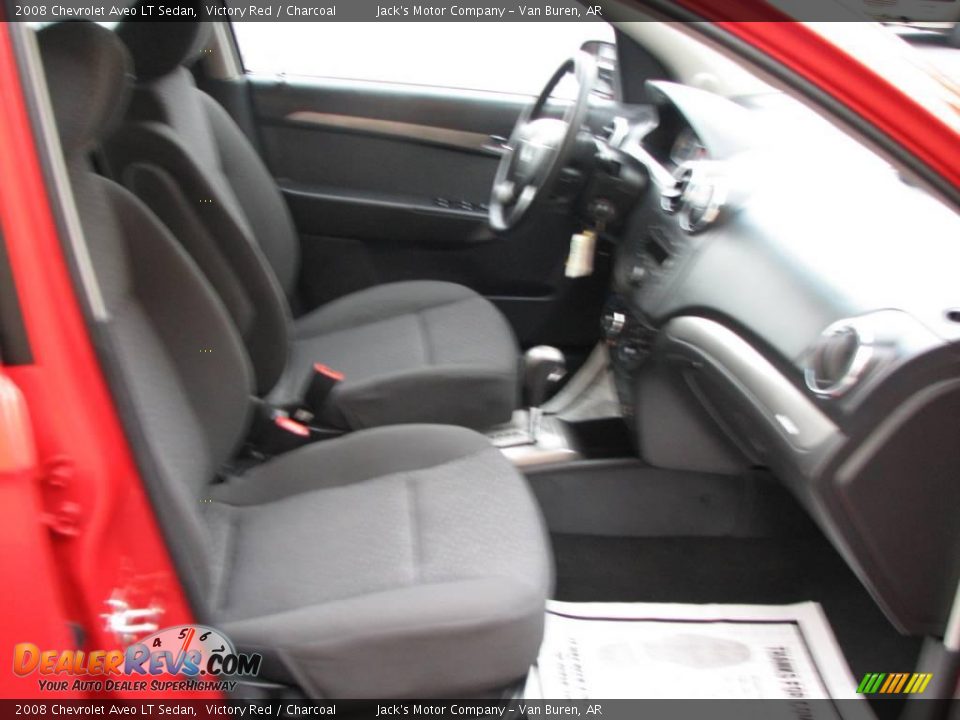 2008 Chevrolet Aveo LT Sedan Victory Red / Charcoal Photo #10