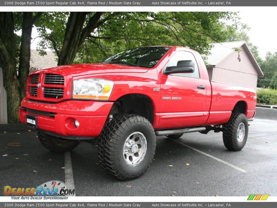 2006 Dodge Ram 2500 Sport Regular Cab 4x4 Flame Red / Medium Slate Gray Photo #1