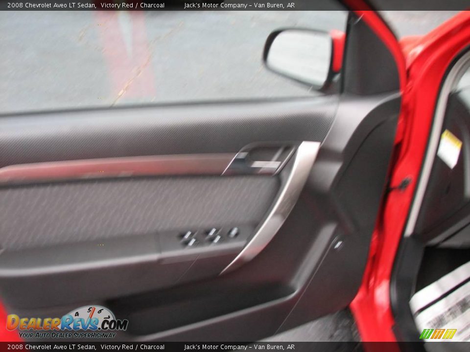 2008 Chevrolet Aveo LT Sedan Victory Red / Charcoal Photo #13