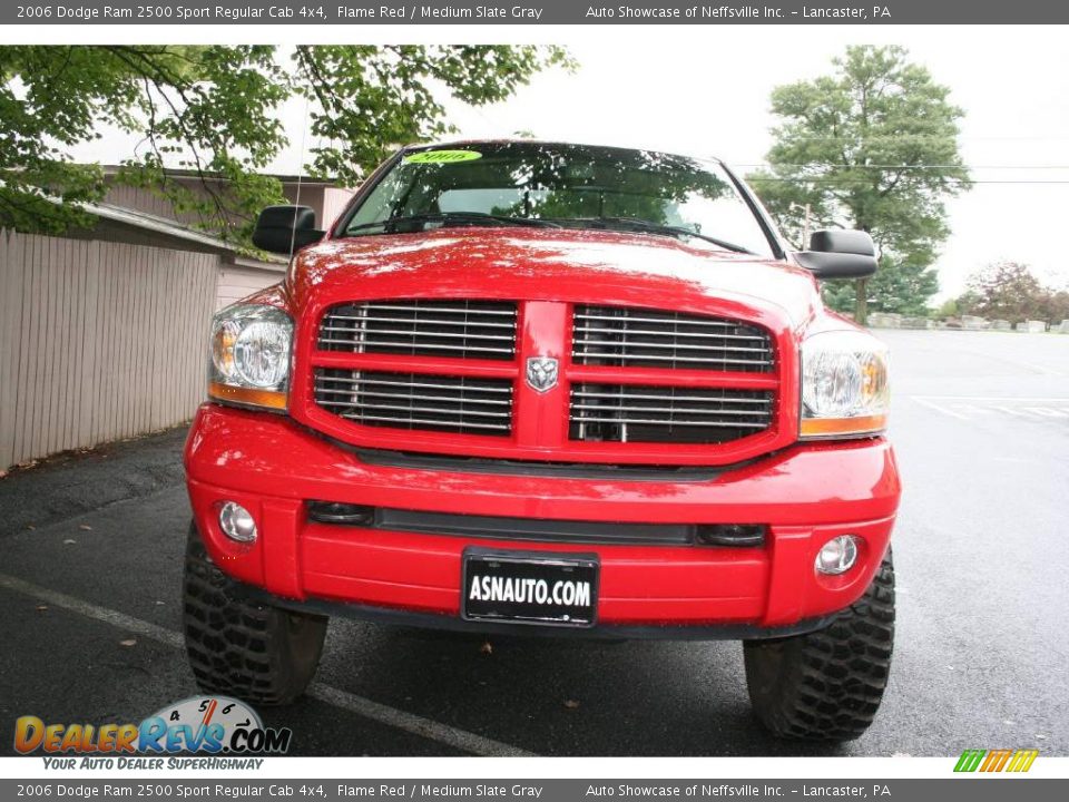 2006 Dodge Ram 2500 Sport Regular Cab 4x4 Flame Red / Medium Slate Gray Photo #2