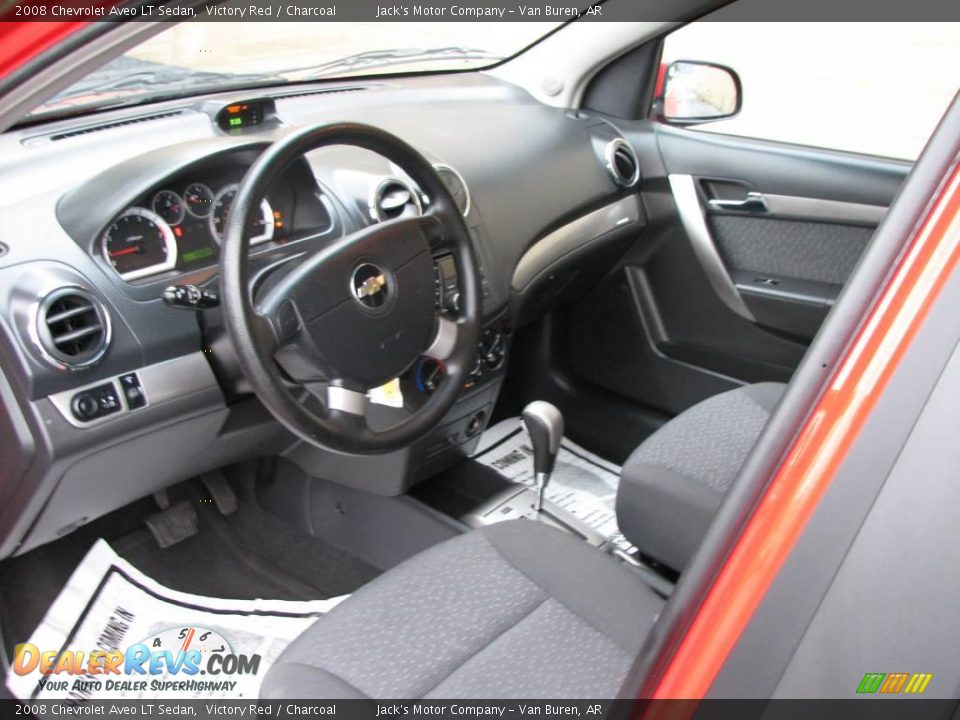 2008 Chevrolet Aveo LT Sedan Victory Red / Charcoal Photo #15