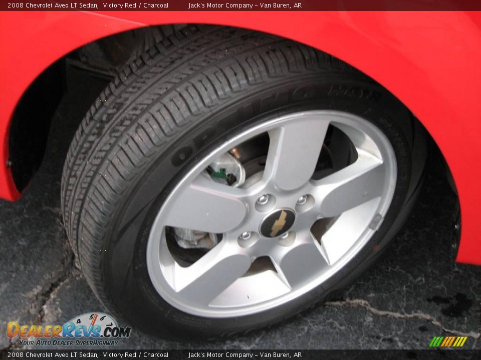 2008 Chevrolet Aveo LT Sedan Victory Red / Charcoal Photo #16