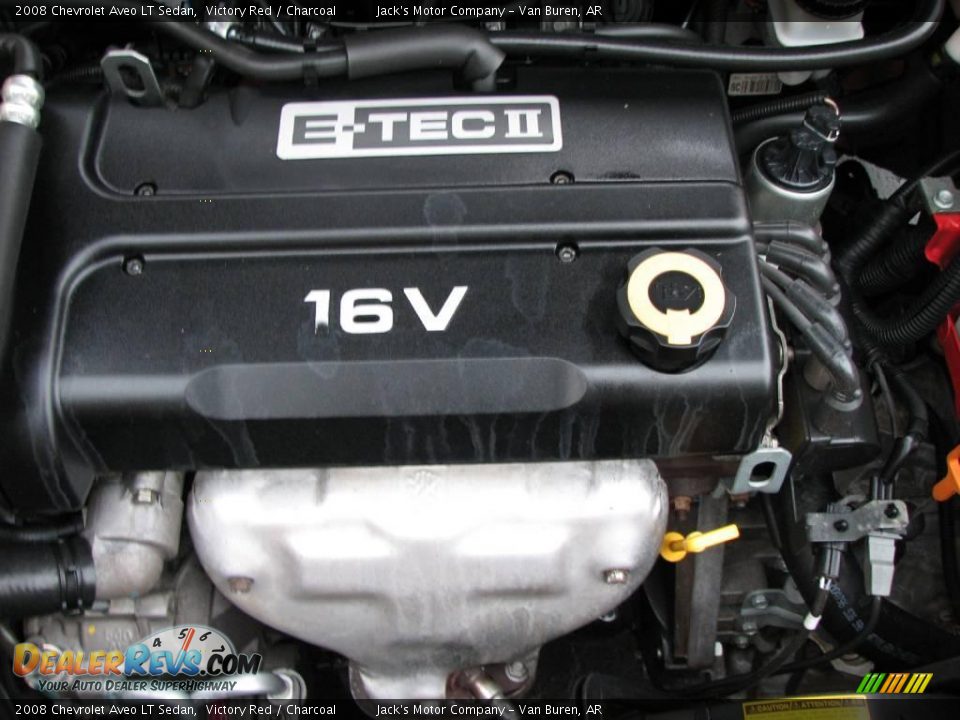 2008 Chevrolet Aveo LT Sedan Victory Red / Charcoal Photo #17