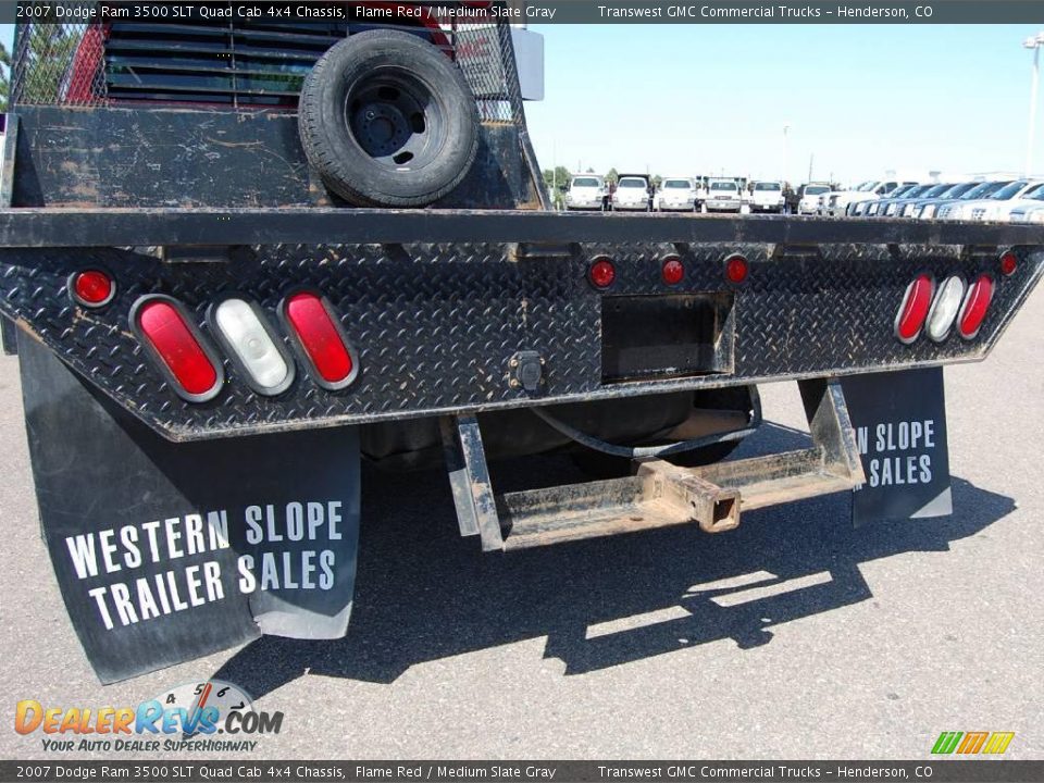 2007 Dodge Ram 3500 SLT Quad Cab 4x4 Chassis Flame Red / Medium Slate Gray Photo #6