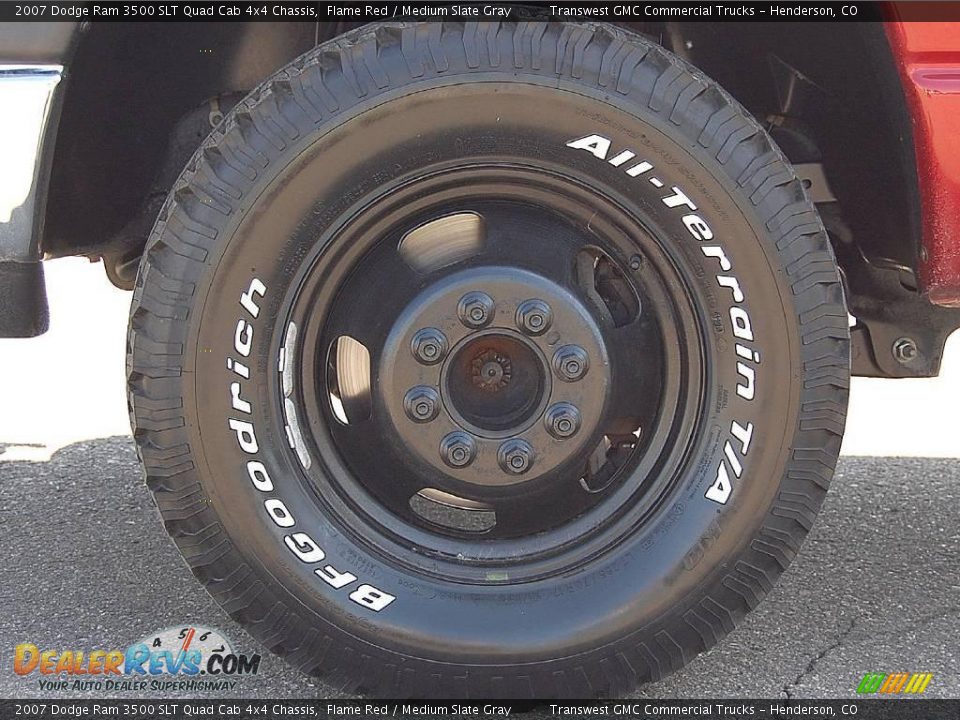 2007 Dodge Ram 3500 SLT Quad Cab 4x4 Chassis Flame Red / Medium Slate Gray Photo #13