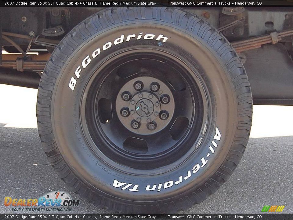 2007 Dodge Ram 3500 SLT Quad Cab 4x4 Chassis Flame Red / Medium Slate Gray Photo #15