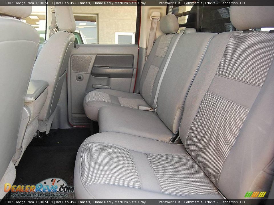 2007 Dodge Ram 3500 SLT Quad Cab 4x4 Chassis Flame Red / Medium Slate Gray Photo #18