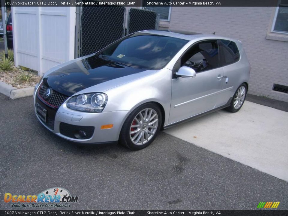 2007 Volkswagen GTI 2 Door Reflex Silver Metallic / Interlagos Plaid Cloth Photo #2