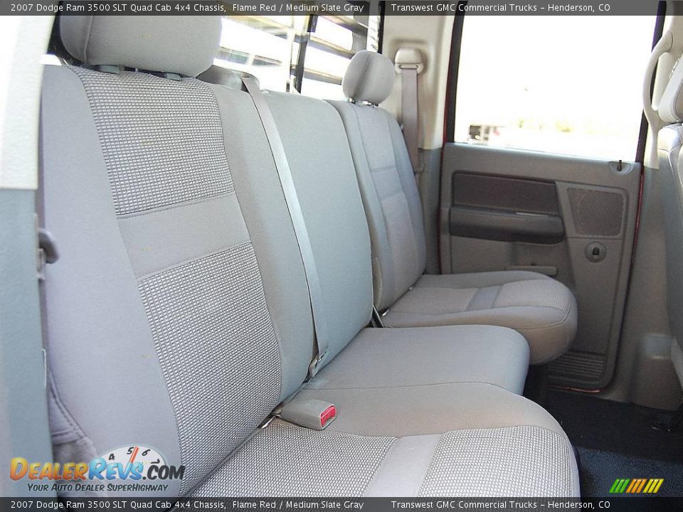 2007 Dodge Ram 3500 SLT Quad Cab 4x4 Chassis Flame Red / Medium Slate Gray Photo #22